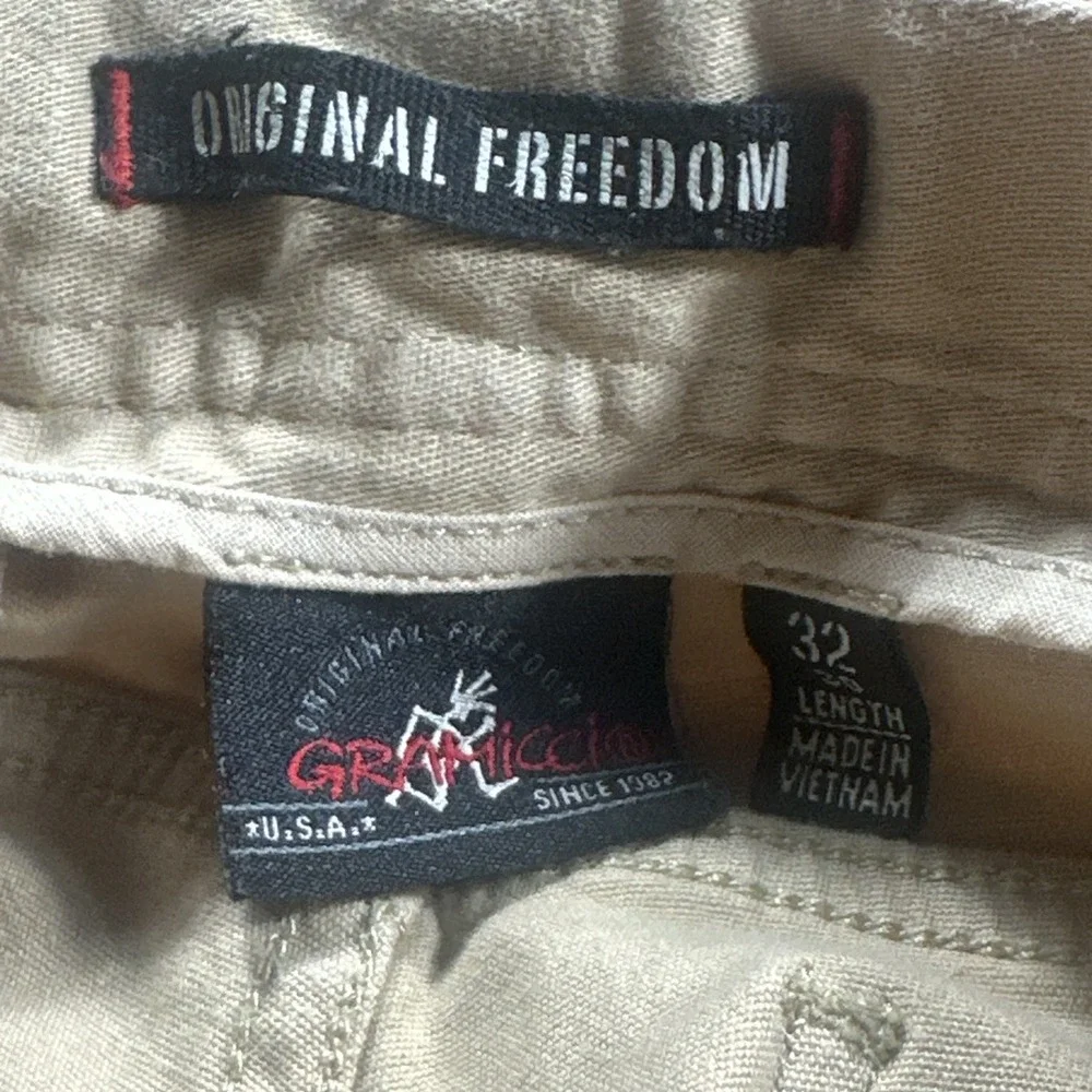 Gramicci Original Freedom Pants Mens 32x30 Khaki Tan Outdoor Pants Pockets